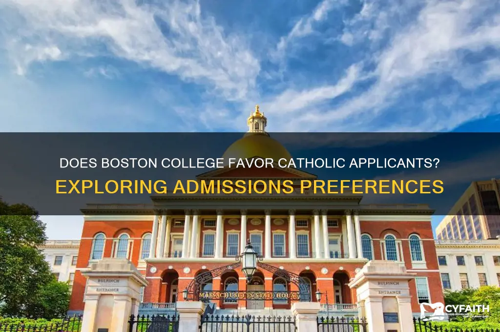 does boston college prefer catholics