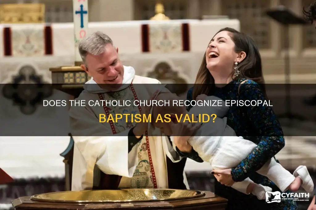does catholic accept episcopal baptism