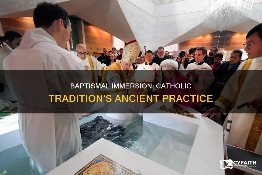 does catholic baptism still do the triple immersion