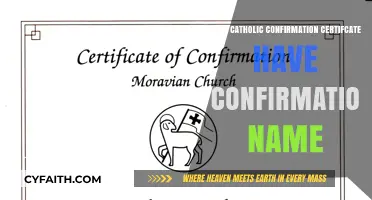 Confirmation Name: A Catholic Confirmation Certificate Essential?