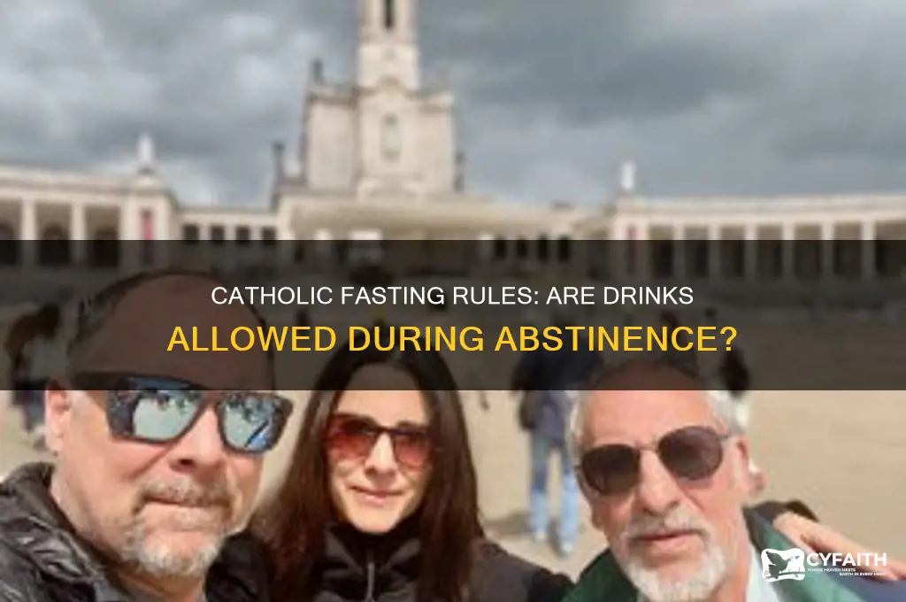does catholic fasting include drinks