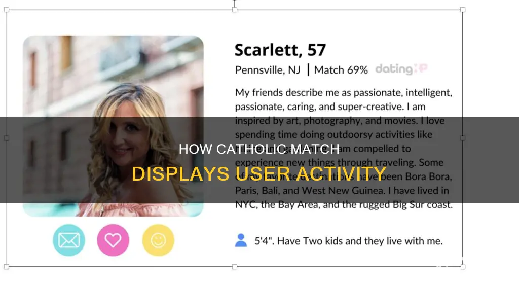 does catholic match show how often someone looks