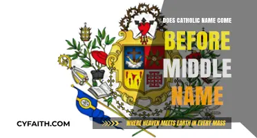 Catholic Names: Before or After Middle Name?