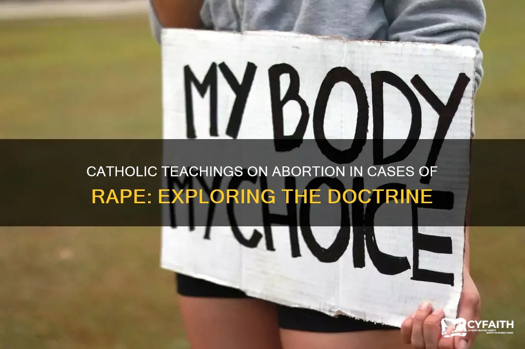 does catholic prohibit abortion rape