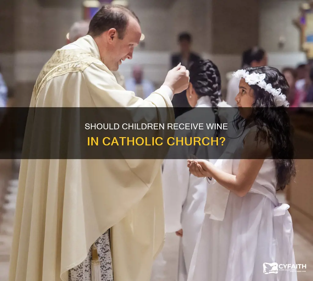 does catholic serve wine to kids