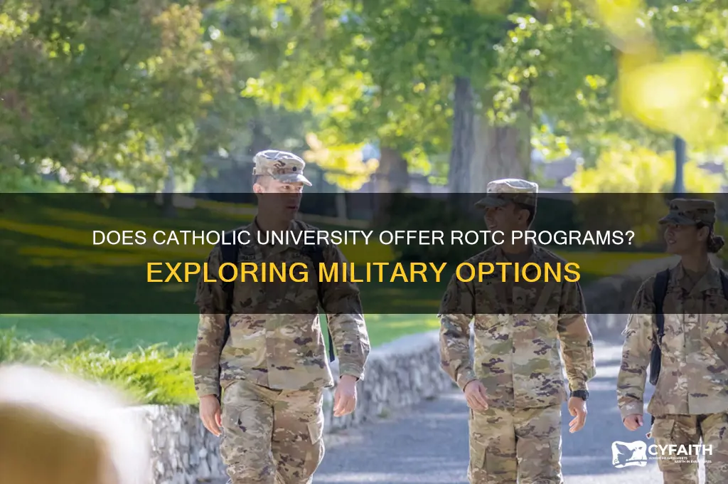 does catholic univeristy have rotc