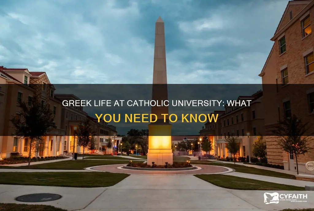 does catholic university have greek life