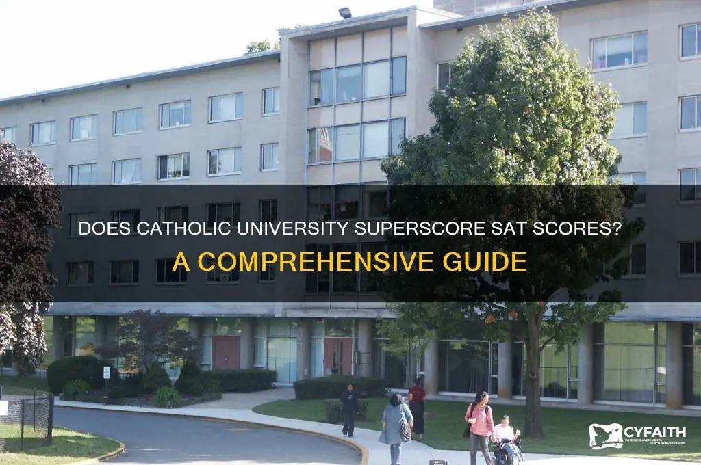 does catholic university superscore sat