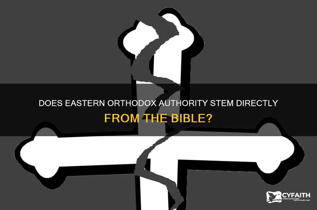 does eastern orthodox get athority from bible