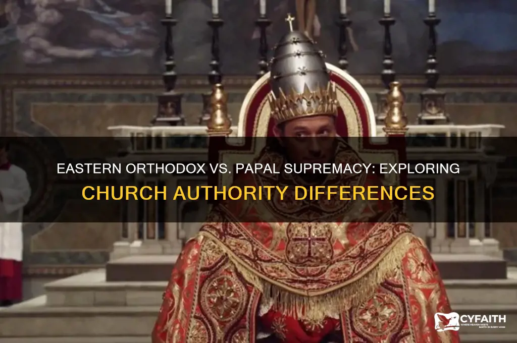 does eastern orthodox have papal supremacy