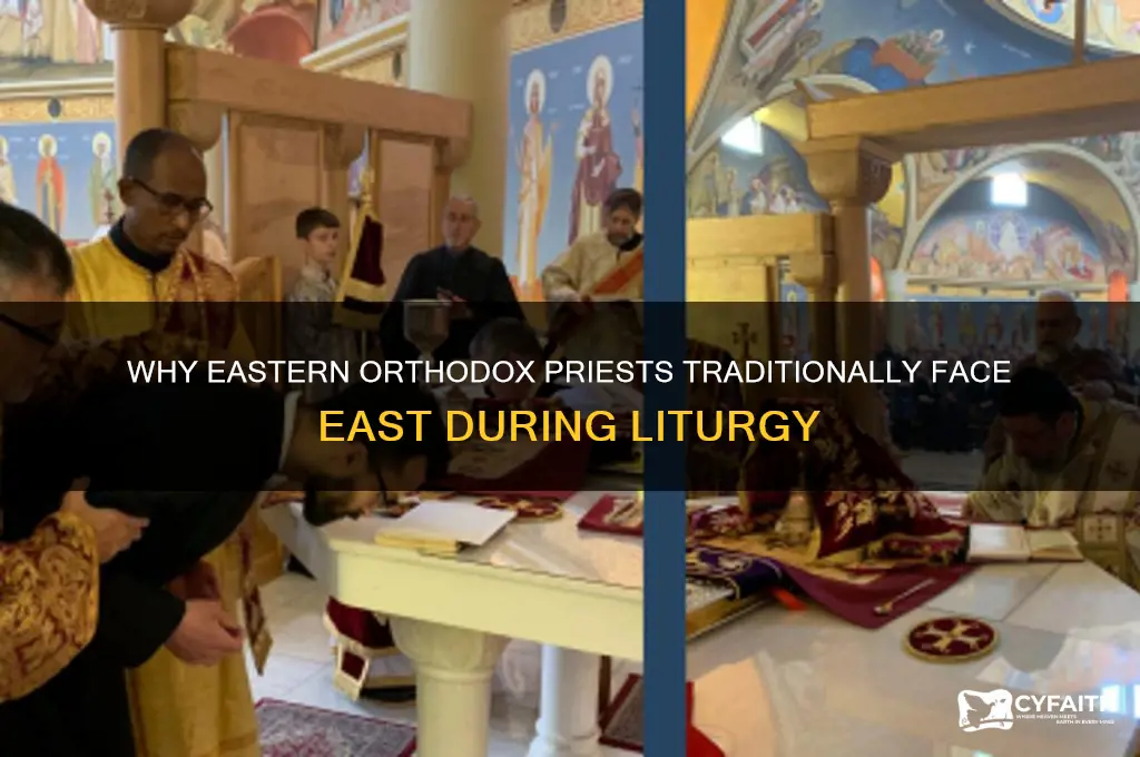 does eastern orthodox priest face east