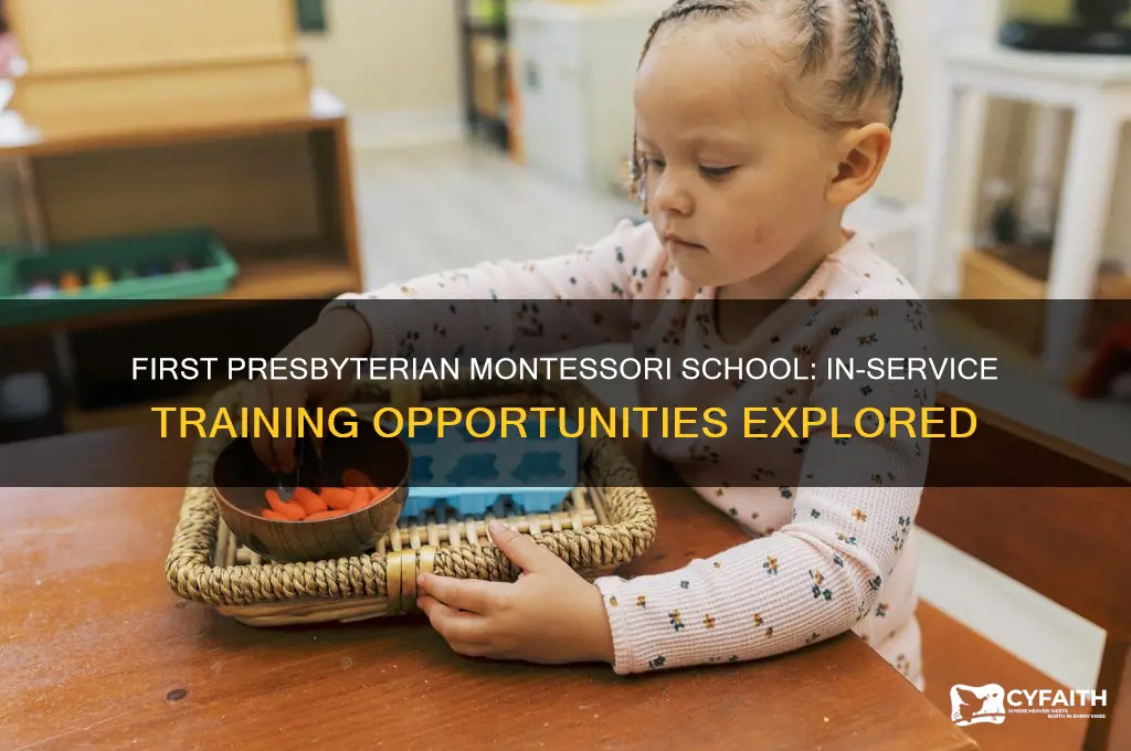 does first presbyterian montessori school provide in service training