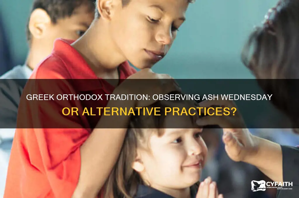 does greek orthodox celebrate ash wednesday
