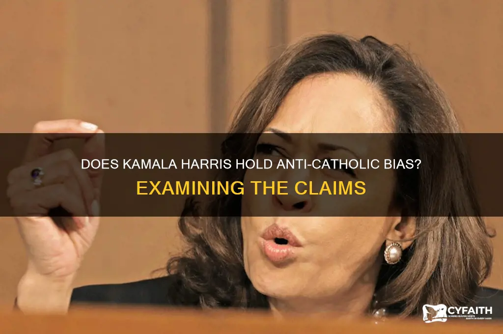 does kamala hate catholics