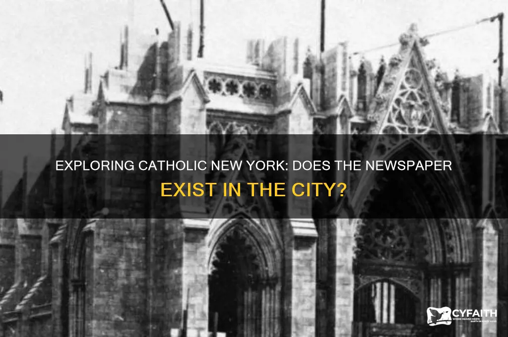 does new york have a news paperncalled catholic new yorki