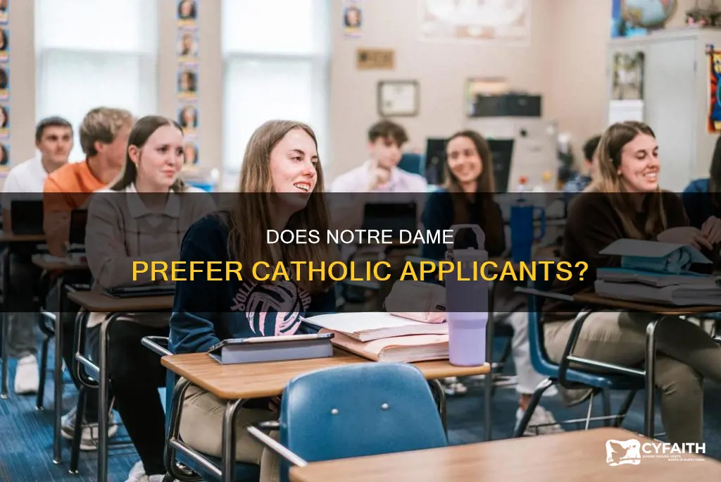 does notre dame want catholic kids
