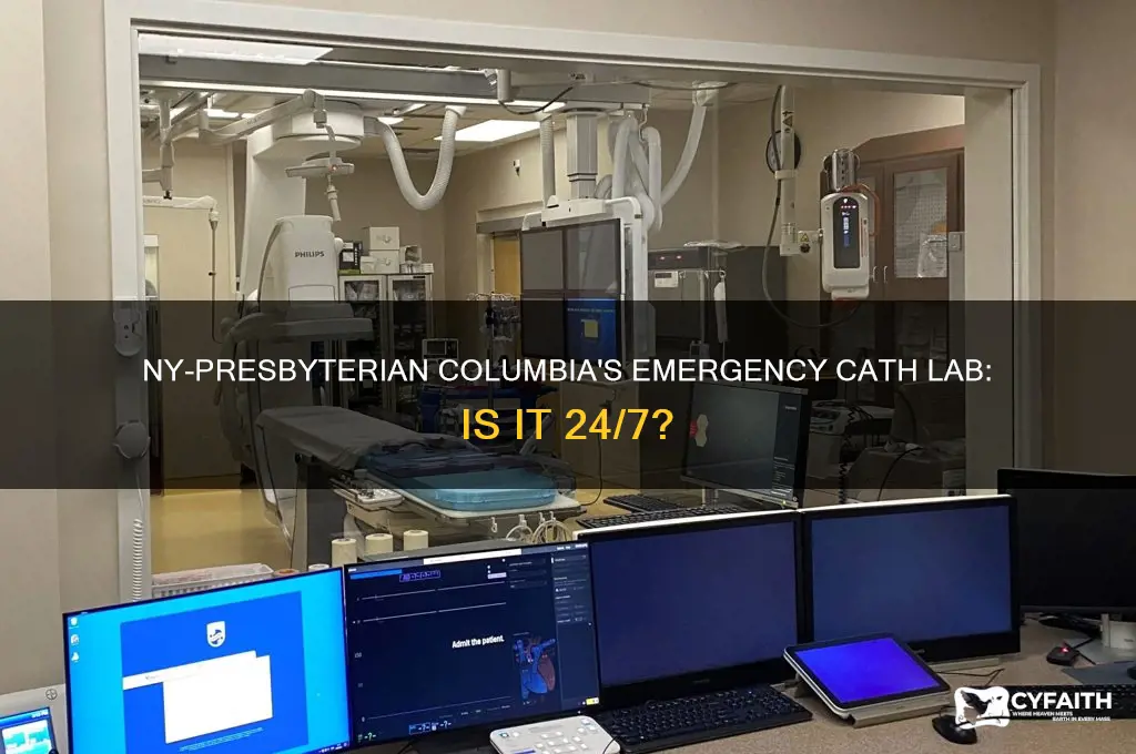 does ny-presbyterian-columbia have 24 7 emergency cath lab