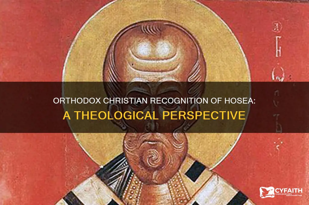 does orthodox christian recognize hosea
