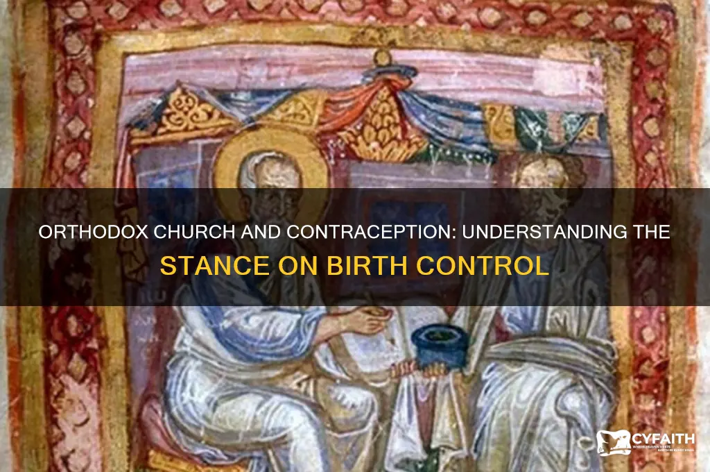 does orthodox church allow contraception
