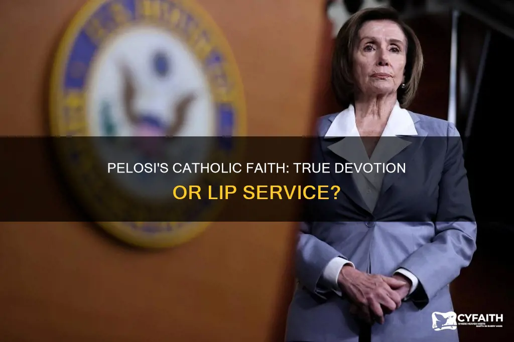 does pelosi claim to be catholic