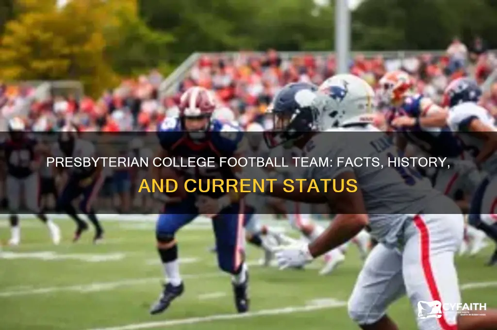 does presbyterian college have a football team