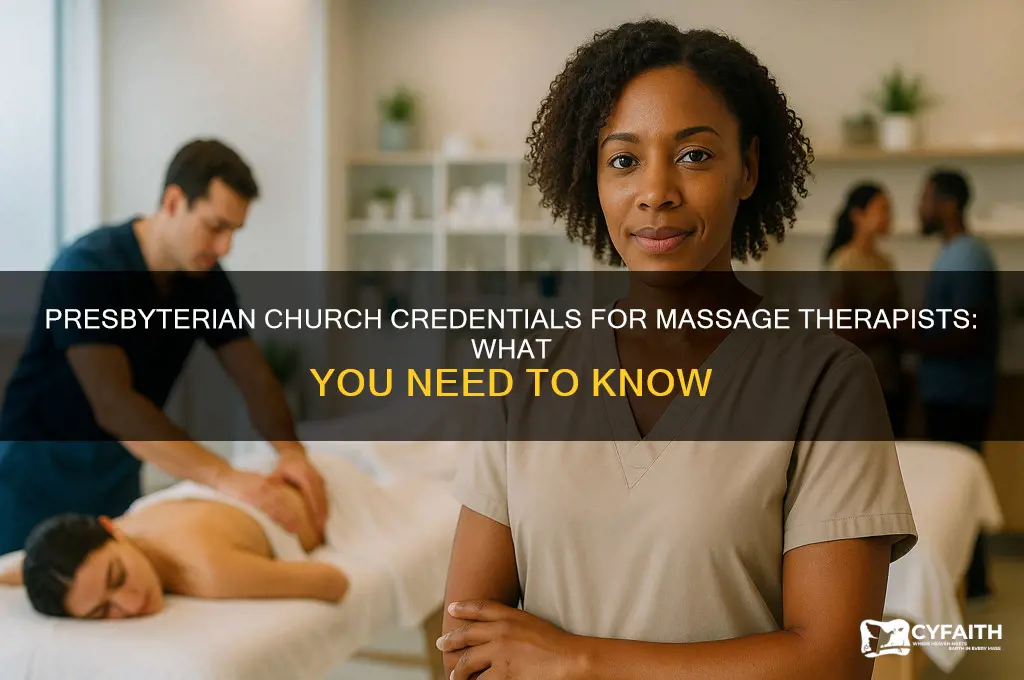 does presbyterian credential massage thereapists