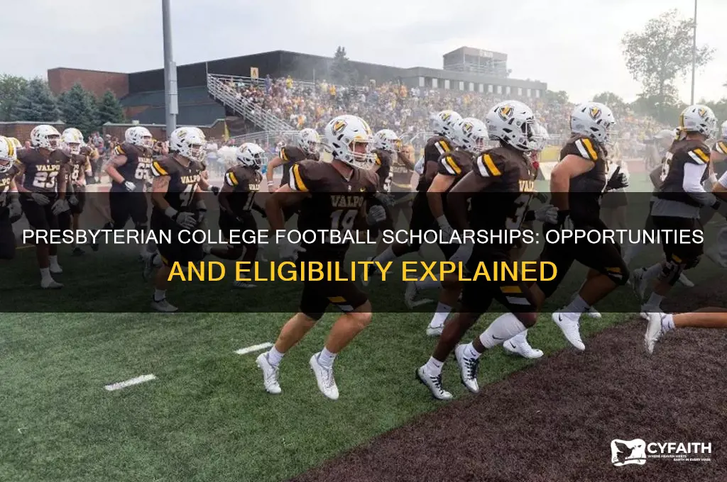 does presbyterian offer football scholarships