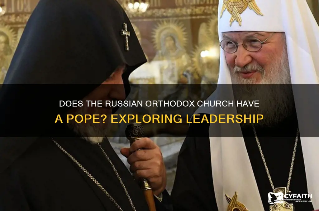 does russian orthodox church have pope