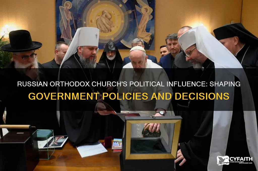 does russian orthodox church influence government