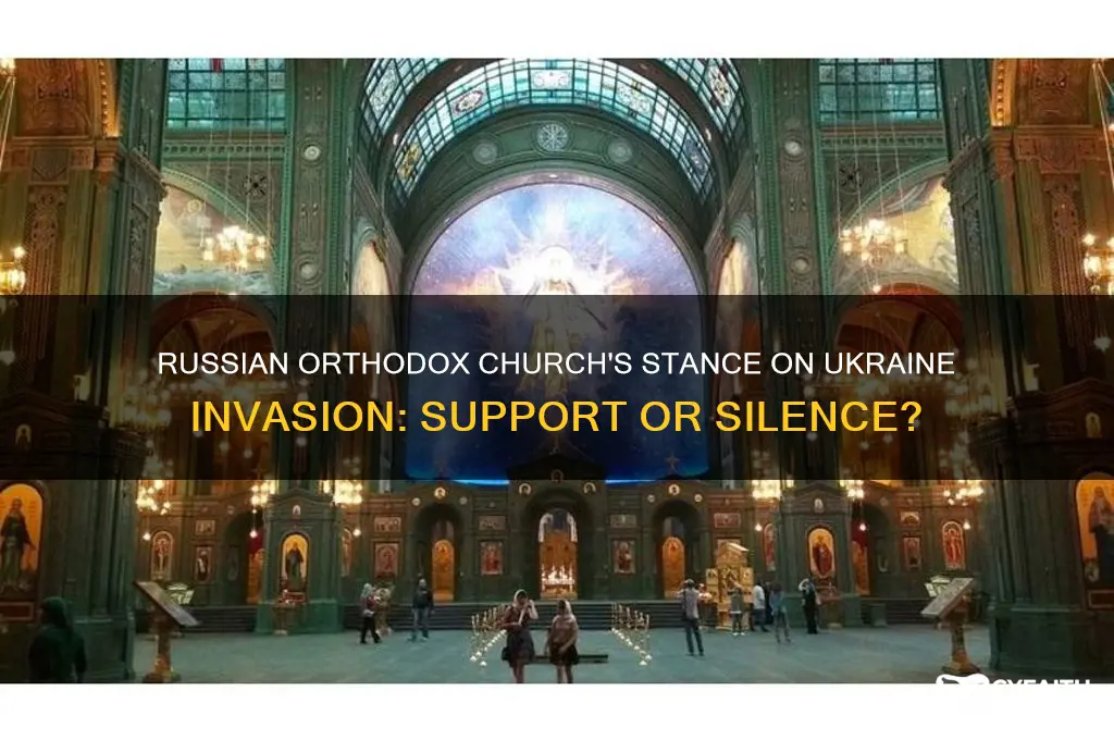 does russian orthodox church support invasion of ukraine