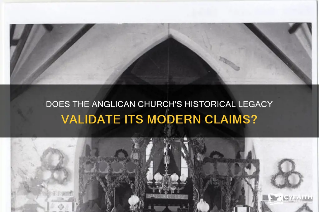 does the anglican church have a real claim