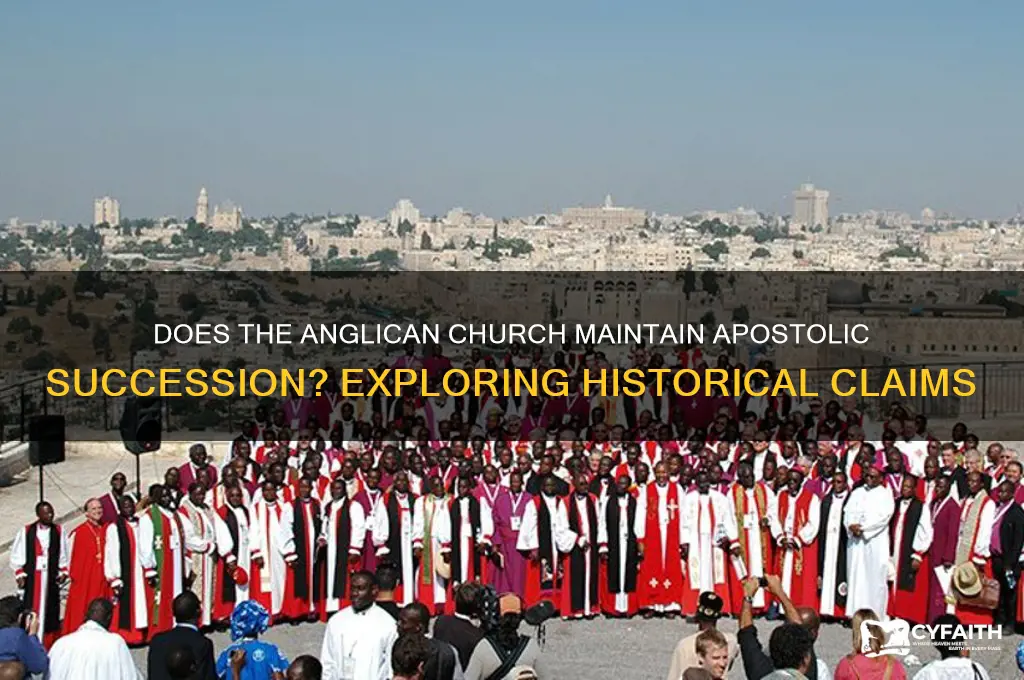 does the anglican church have apostolic succession