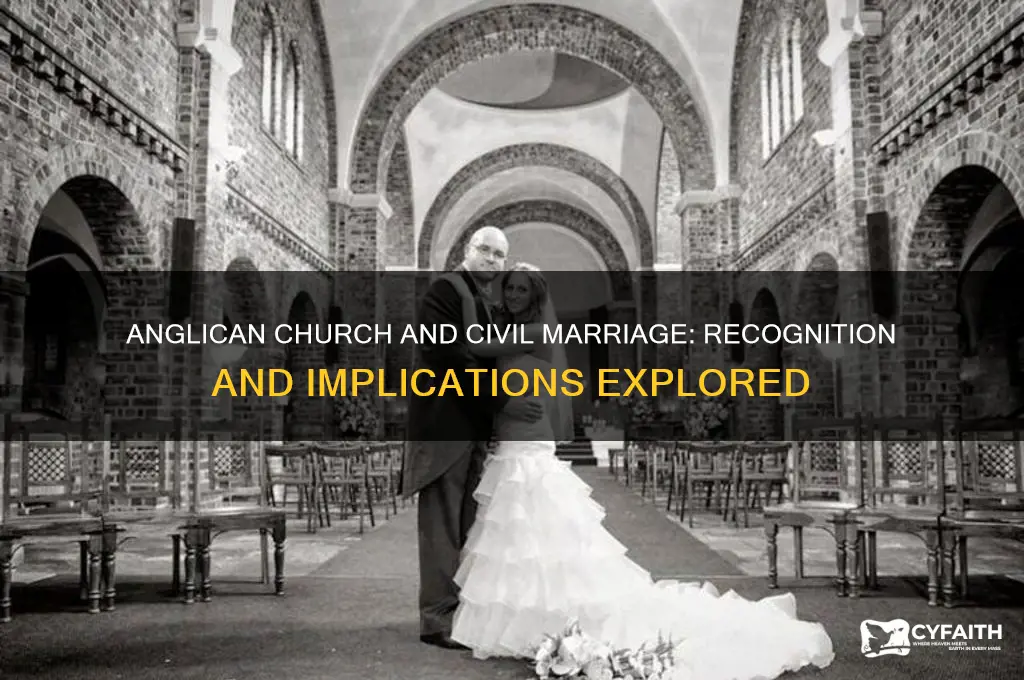 does the anglican church recognize civil marriage