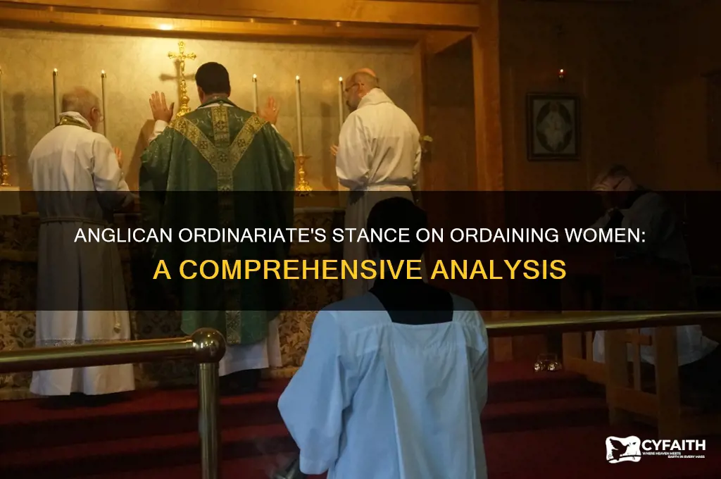 does the anglican ordinariate ordain women