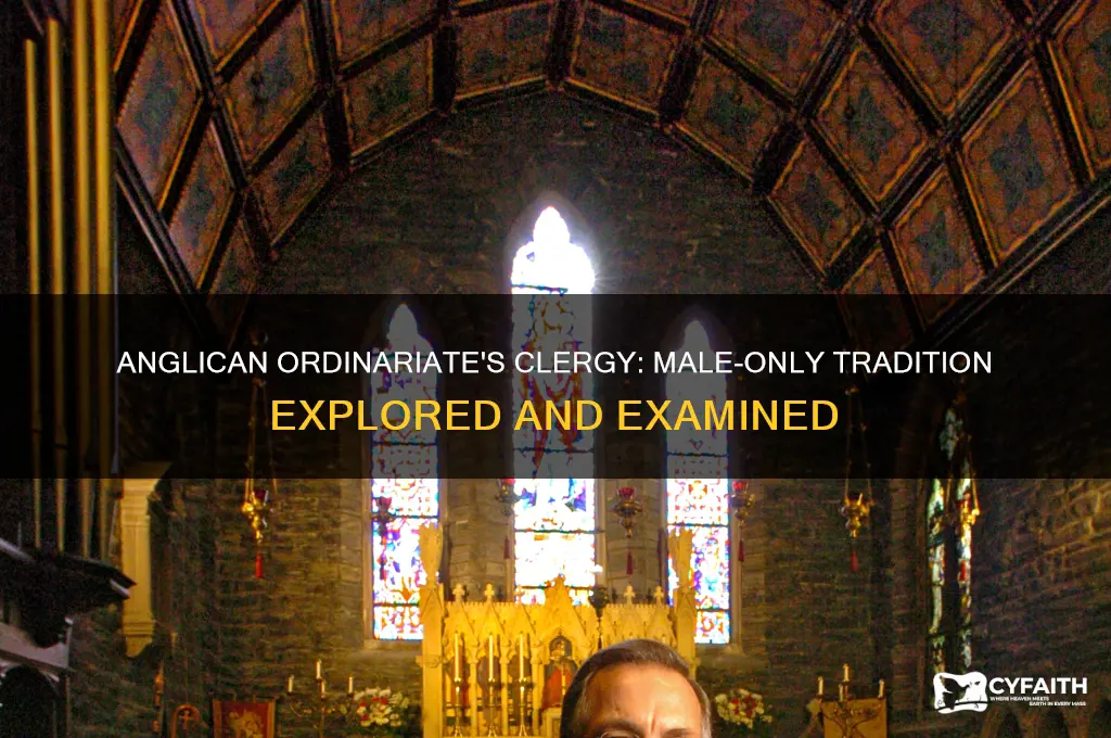 does the anglican ordinariate use male only clergy
