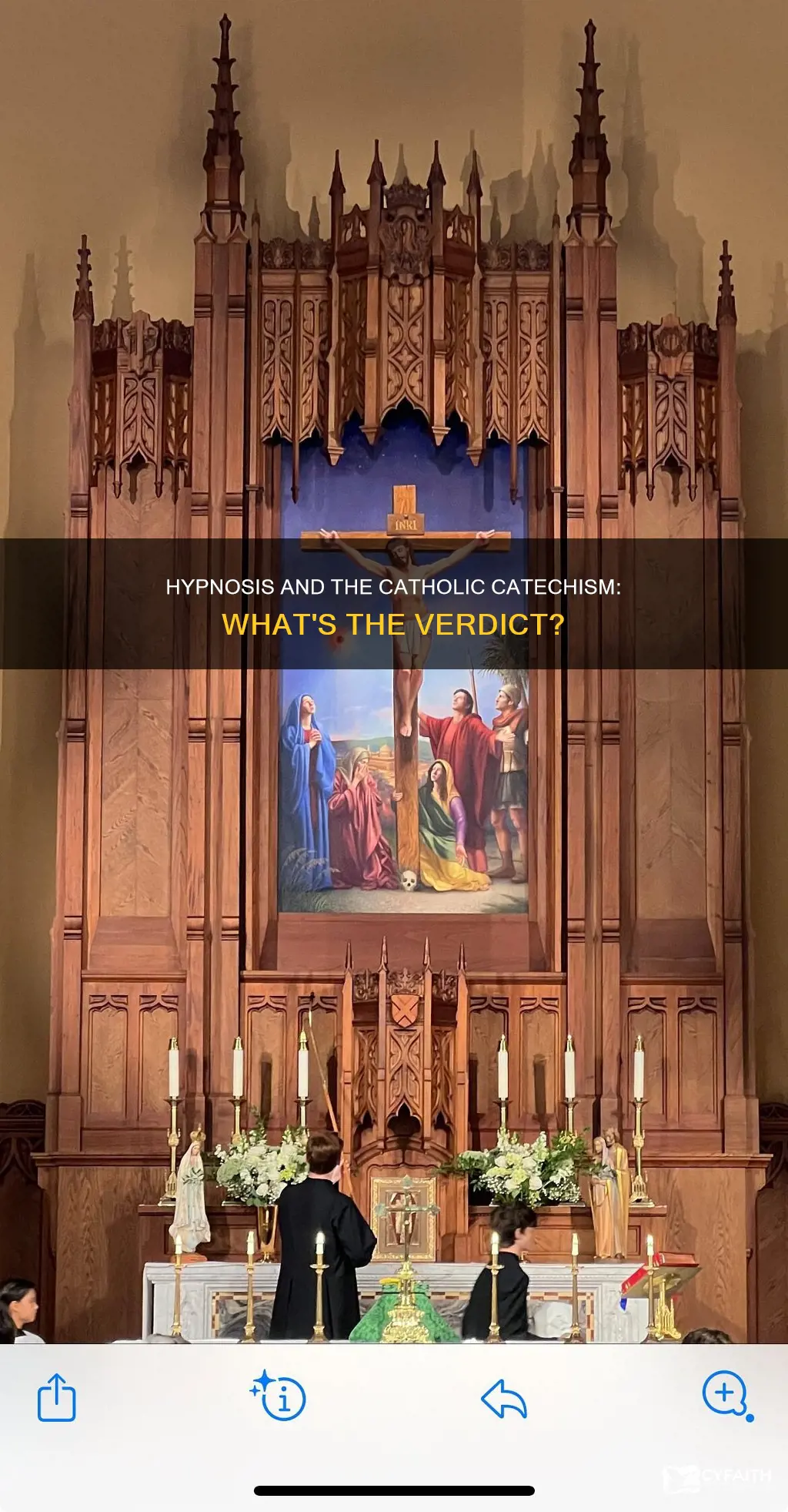 does the catholic catechism say anything about hypnosis