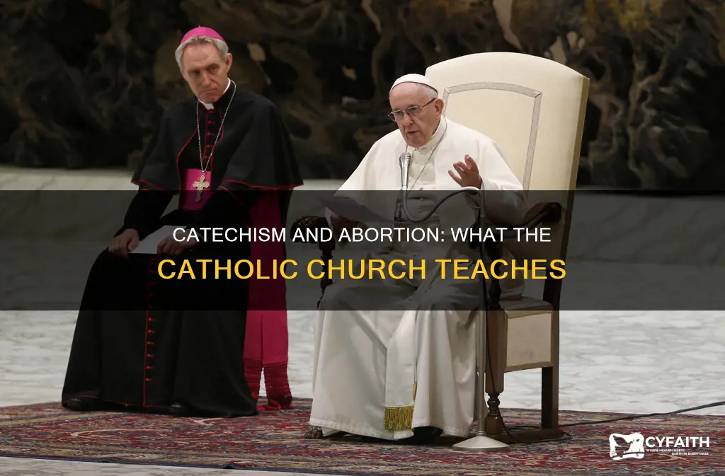 does the catholic catechism talk about abortion
