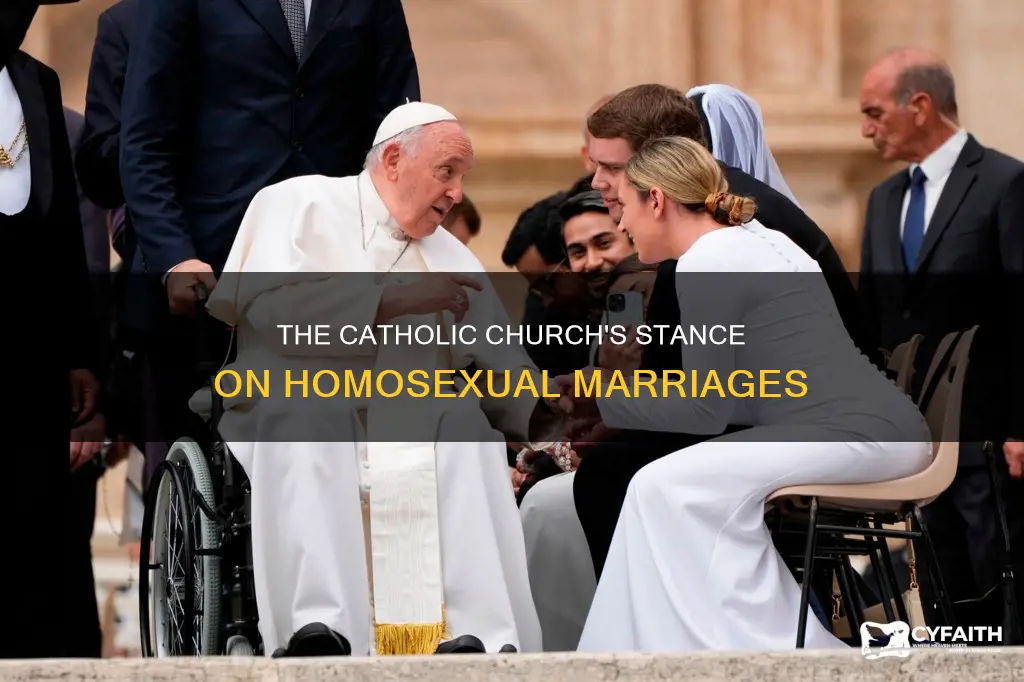 does the catholic chuch approve homosexual marriages