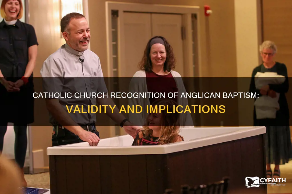 does the catholic church recognize anglican baptism