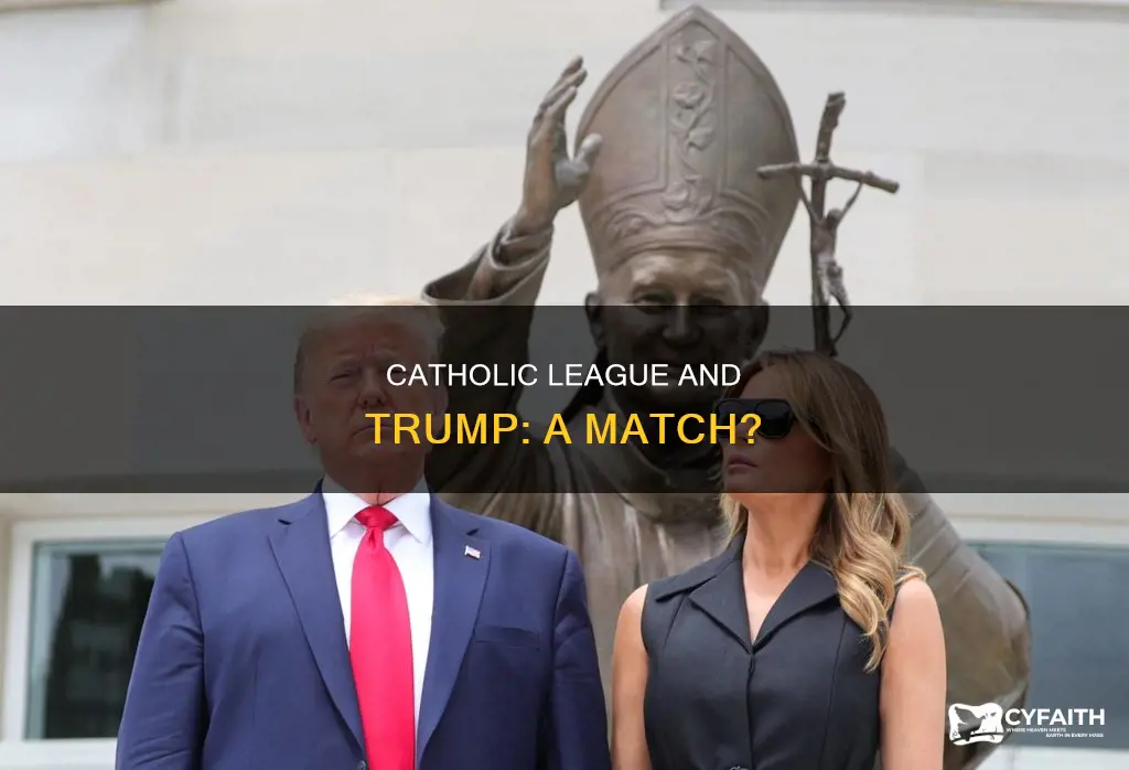 does the catholic league support trump