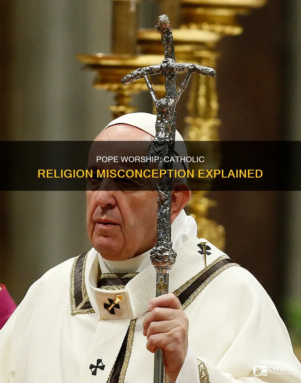 does the catholic rreligion worship the pope