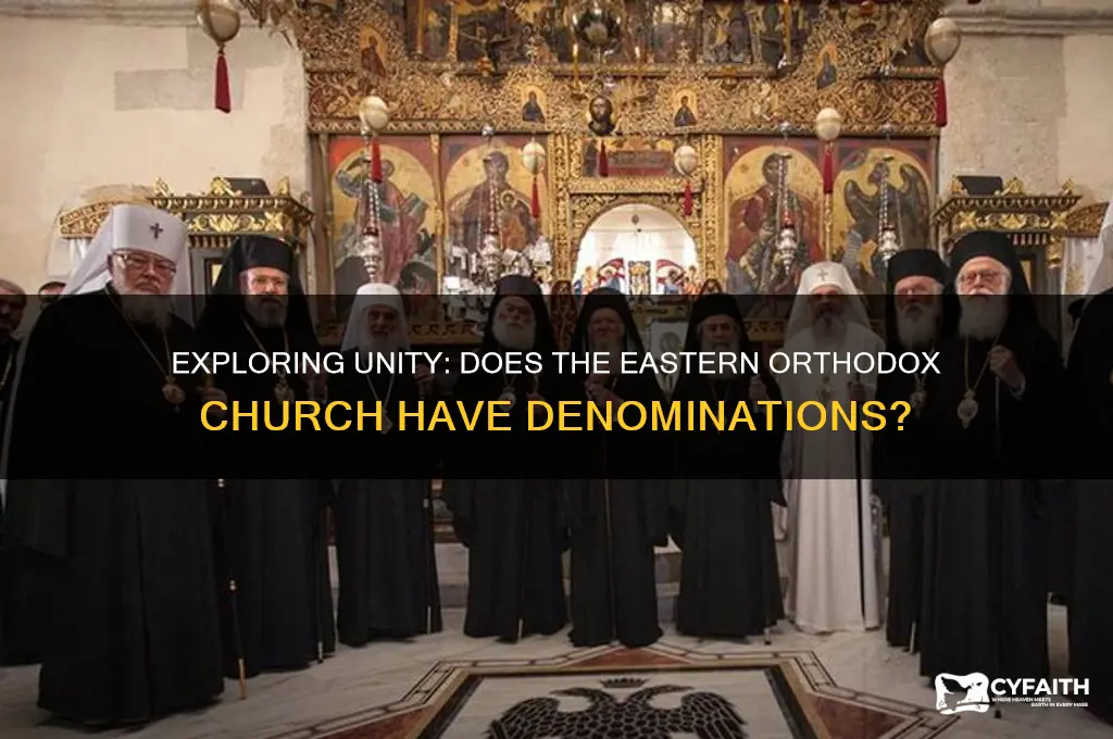 does the east orthodox church have denominations