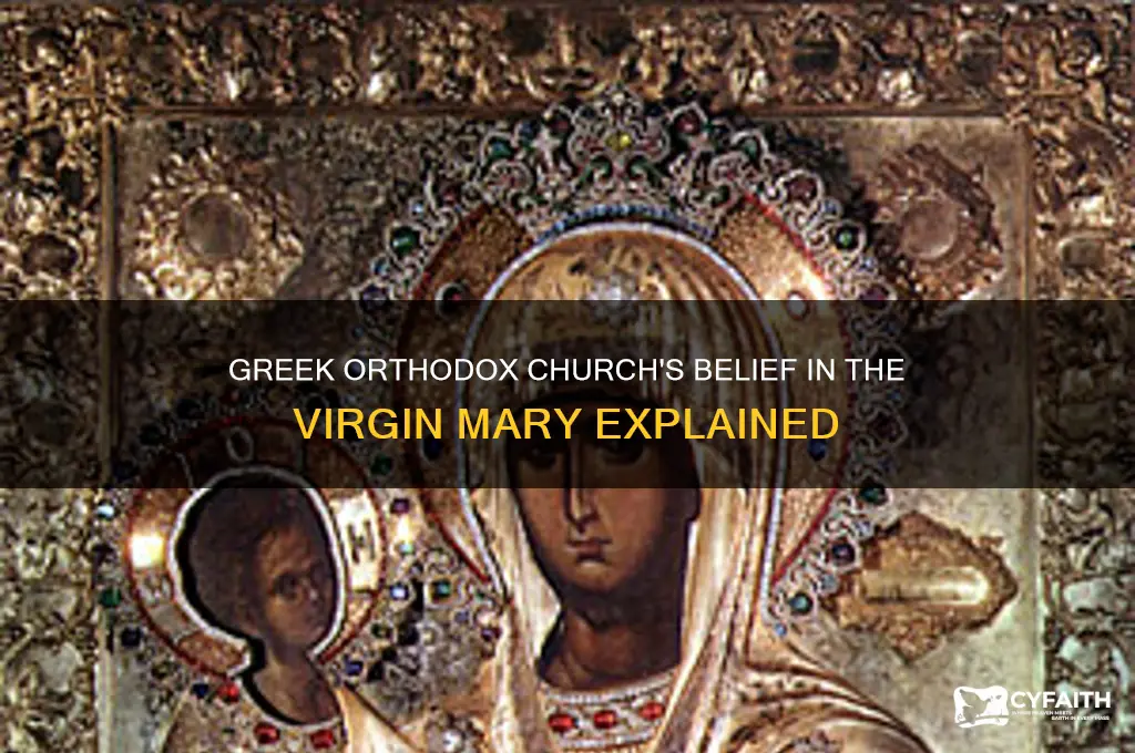 does the greek orthodox church beleive in the virgin mary