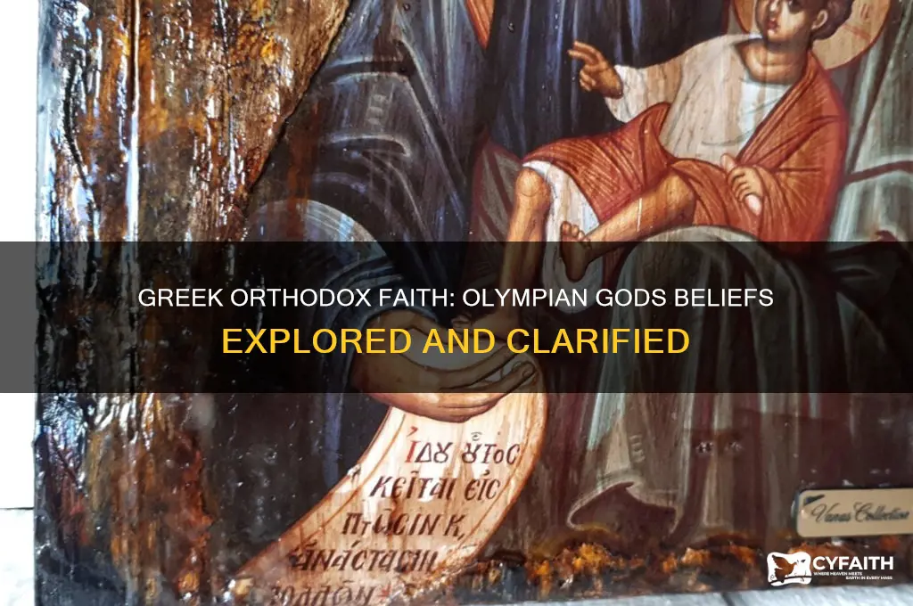does the greek orthodox church believe in olympian gods