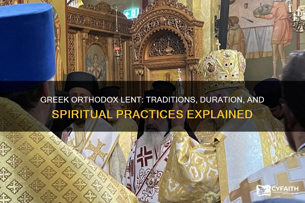 does the greek orthodox church have lent