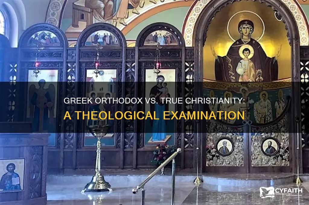 does the greek orthodox go against true christianity