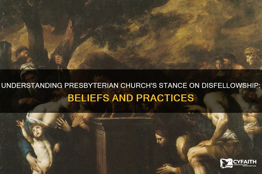does the presbyterian church believe in disfellowship