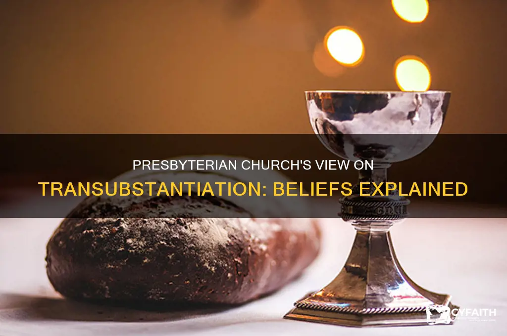 does the presbyterian church believe in transubstantiation
