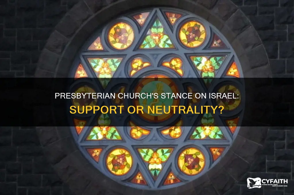 does the presbyterian church support israel