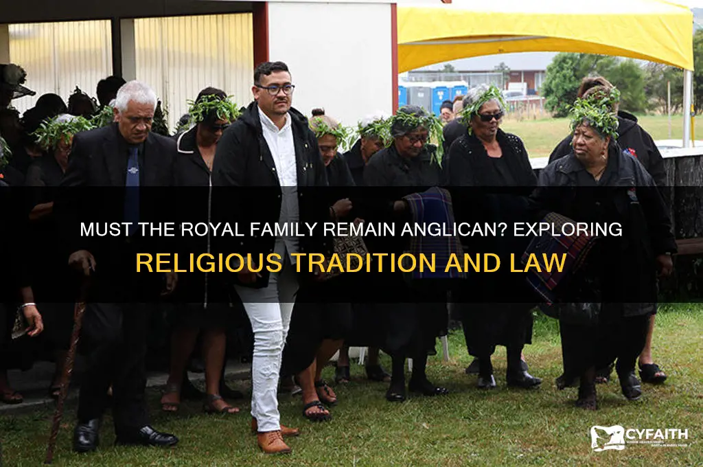 does the royal family have to be anglican